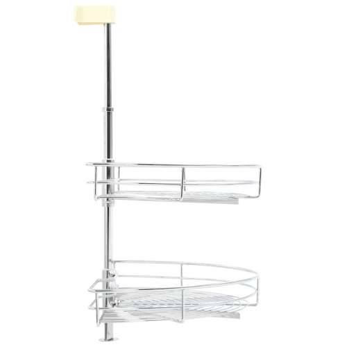 Kuhinjska žičana košara s 2 razine srebrna 180° 75 x 38 x 80 cm - 75 x 38 x 80 cm 1 Cijena
