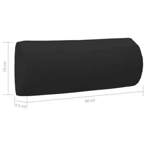 Naslon za glavu za ležaljku crni 40 x 7,5 x 15 cm od tekstilena Cijena