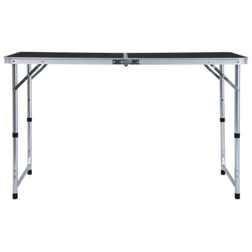 Sklopivi stol za kampiranje sivi aluminijski 120 x 60 cm Cijena