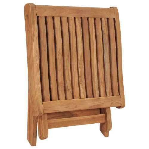 Sklopivi oslonac za noge 46,5 x 49 x 41,5 cm masivna tikovina Cijena