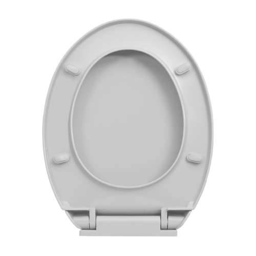 Daska za wc - Toaletna daska s mekim zatvaranjem svjetlosiva ovalna - Svjetlosiva 1 Da Cijena