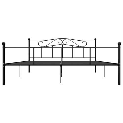 Okvir za krevet crni metalni 180 x 200 cm Cijena