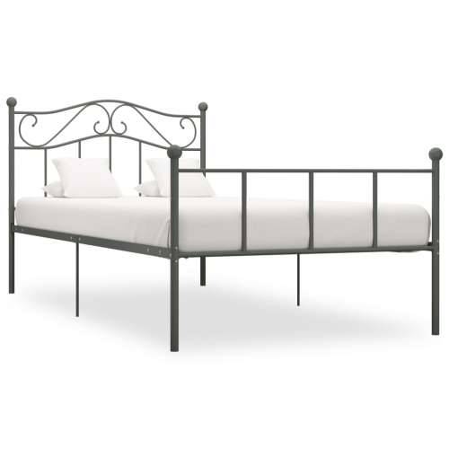 Okvir za krevet sivi metalni 90 x 200 cm