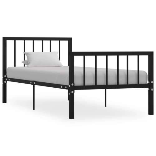 Okvir za krevet crni metalni 90 x 200 cm