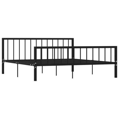 Okvir za krevet crni metalni 180 x 200 cm Cijena