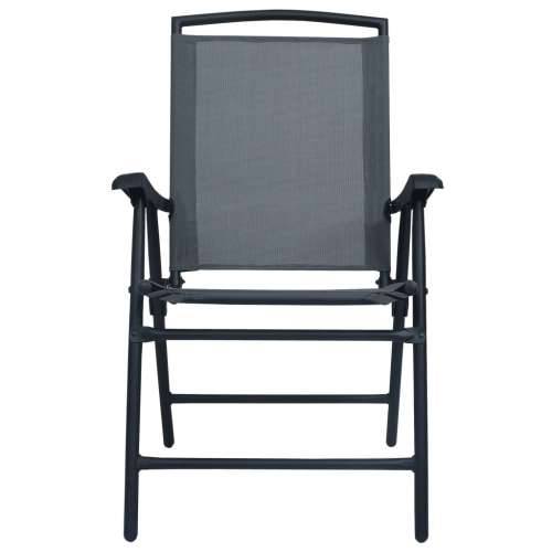 3-dijelni bistro set sivi čelični - Siva 3 Cijena