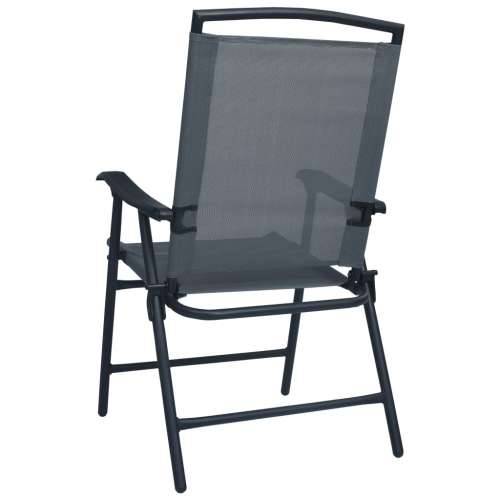 3-dijelni bistro set sivi čelični - Siva 3 Cijena