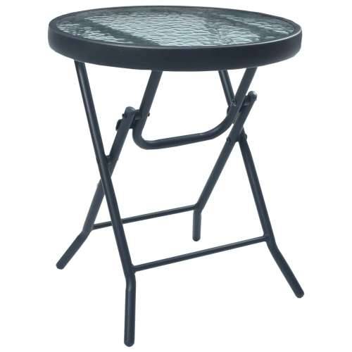 3-dijelni bistro set sivi čelični - Siva 3 Cijena