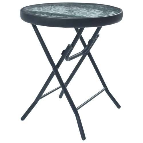 3-dijelni bistro set sivi čelični - Siva 3 Cijena