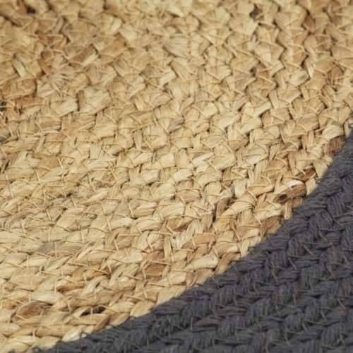 Podmetači 4 kom prirodna i antracit boja 38 cm od jute i pamuka - Antracit 4 juta i pamuk Cijena