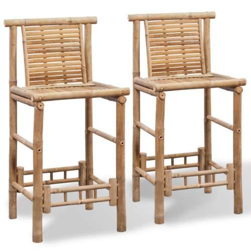 Barski stolci od bambusa 2 kom