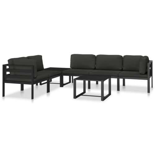 Modularna kutna sofa s jastucima 1 kom aluminijska antracit - 1 Modularna kutna sofa Cijena