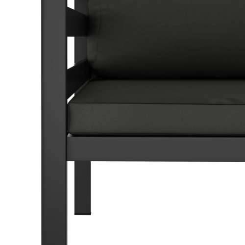 Sofa za jednu osobu s jastucima aluminijska antracit  1 kauč za jednu osobu Cijena