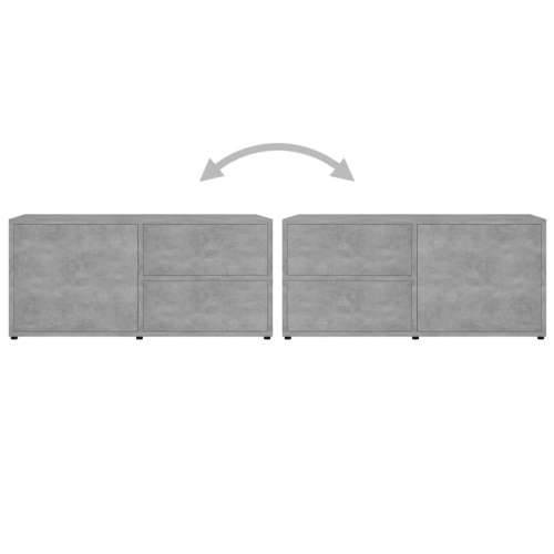 TV ormarić siva boja betona 80 x 34 x 36 cm konstruirano drvo - Beton siva 1 Cijena
