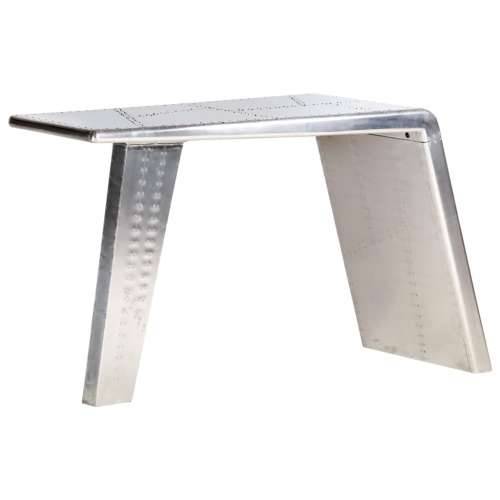 Avijatičarski radni stol srebrni 112 x 50 x 76 cm metalni Cijena