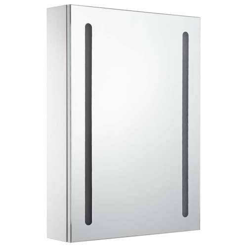 LED kupaonski ormarić s ogledalom 50 x 13 x 70 cm - bijela i srebrna 50 x 13 x 70 cm 1 Cijena