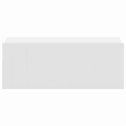 Viseći noćni ormarić bijeli 40x30x15 cm od konstruiranog drva - Bijela 1 Cijena