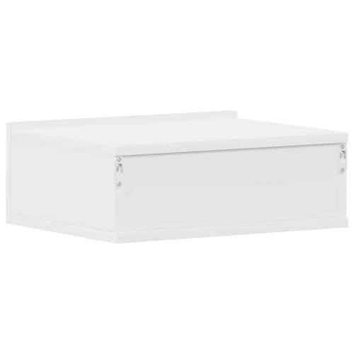 Viseći noćni ormarić bijeli 40x30x15 cm od konstruiranog drva - Bijela 1 Cijena