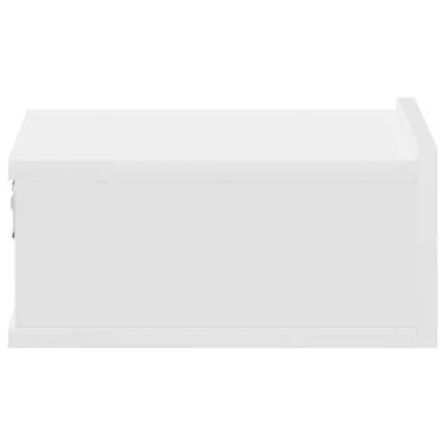 Viseći noćni ormarići 2 kom 40 x 30 x 15 cm konstruirano drvo - Bijela 2 Cijena