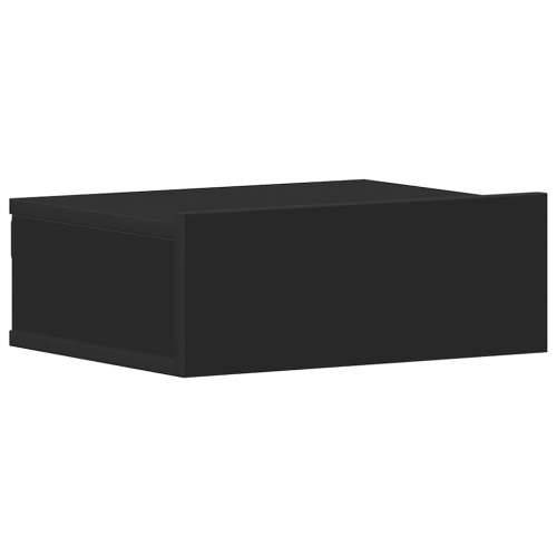 Viseći noćni ormarići 2 kom crni 40x30x15 cm konstruirano drvo - Crna 2 Cijena