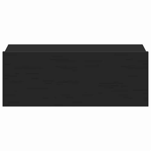 Viseći noćni ormarići 2 kom crni 40x30x15 cm konstruirano drvo - Crna 2 Cijena