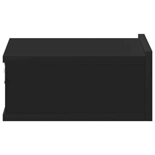 Viseći noćni ormarići 2 kom crni 40x30x15 cm konstruirano drvo - Crna 2 Cijena