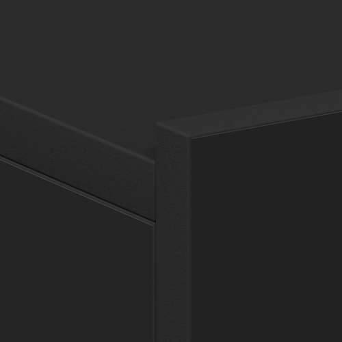 Viseći noćni ormarići 2 kom crni 40x30x15 cm konstruirano drvo - Crna 2 Cijena