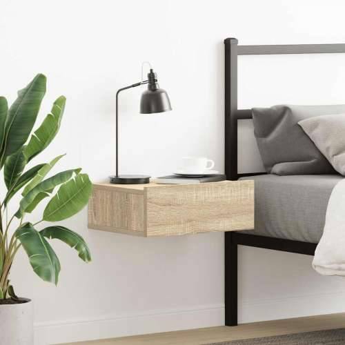 Viseći noćni ormarić boja hrasta 40x30x15 cm konstruirano drvo - sonoma hrast 1 Cijena