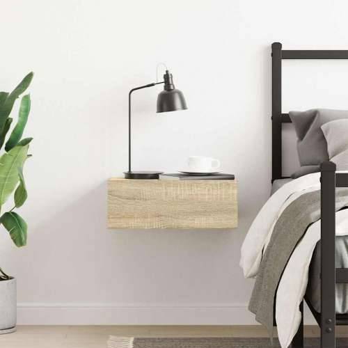 Viseći noćni ormarić boja hrasta 40x30x15 cm konstruirano drvo - sonoma hrast 1 Cijena