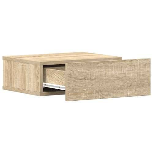 Viseći noćni ormarić boja hrasta 40x30x15 cm konstruirano drvo - sonoma hrast 1 Cijena