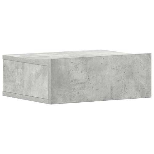 Viseći noćni ormarić 40x30x15 cm konstruirano drvo - Beton siva 1 Cijena