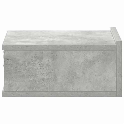 Viseći noćni ormarić 40x30x15 cm konstruirano drvo - Beton siva 1 Cijena