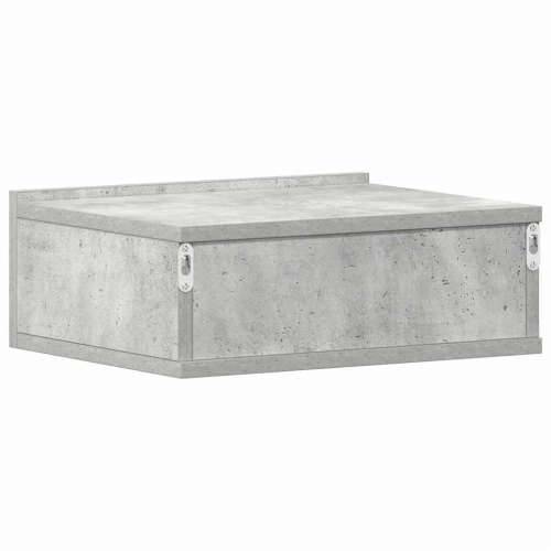 Viseći noćni ormarić 40x30x15 cm konstruirano drvo - Beton siva 1 Cijena