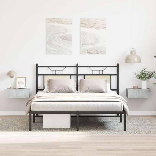 Viseći noćni ormarići 2 kom 40x30x15 cm konstruirano drvo - Beton siva 2 Cijena
