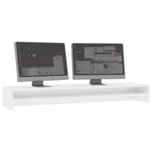 Stalak za monitor visoki sjaj bijeli 100 x 24 x 13 cm iverica Cijena