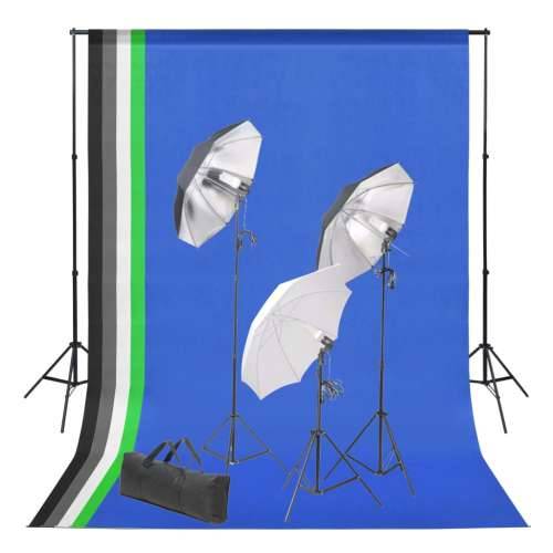 Komplet za fotografski studio s pozadinama i setom rasvjete Cijena