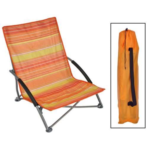 HI sklopiva stolica za plažu narančasta 65 x 55 x 25/65 cm Cijena