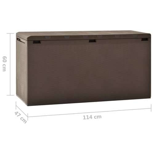 Vrtna kutija za pohranu smeđa 114 x 47 x 60 cm  - Smeđa 290 l Cijena