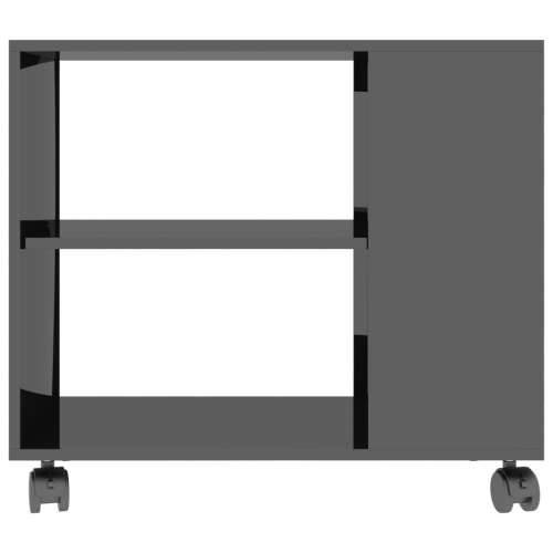 Bočni stolić sjajni crni 70 x 35 x 55 cm od konstruiranog drva Cijena