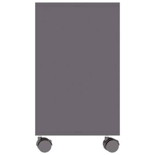 Bočni stolić sjajni sivi 70 x 35 x 55 cm od konstruiranog drva Cijena