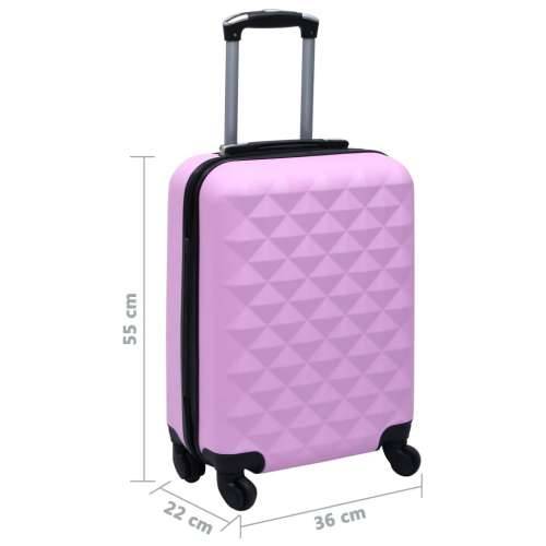 Čvrsti kovčeg s kotačima ružičasti ABS Cijena