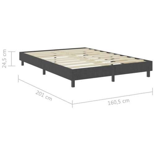 Box spring okvir za krevet od tkanine sivi 160 x 200 cm Cijena