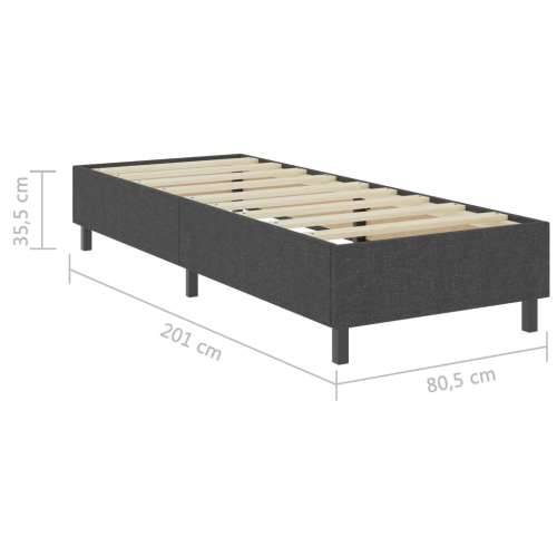 Box spring okvir za krevet od tkanine sivi 80 x 200 cm Cijena
