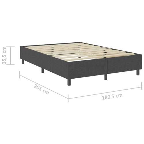 Box spring okvir za krevet od tkanine sivi 180 x 200 cm Cijena