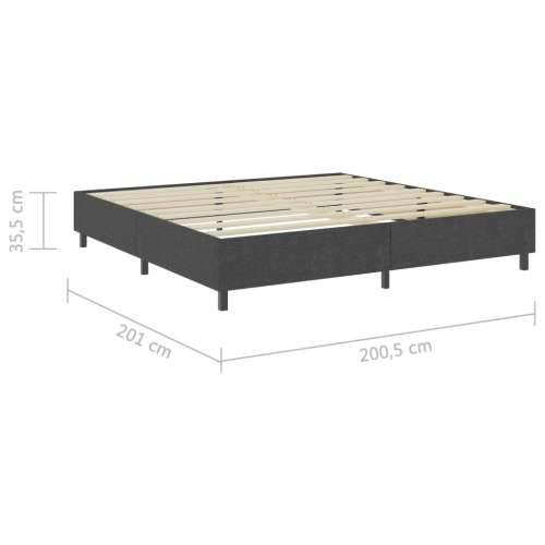 Box spring okvir za krevet od tkanine sivi 200 x 200 cm Cijena