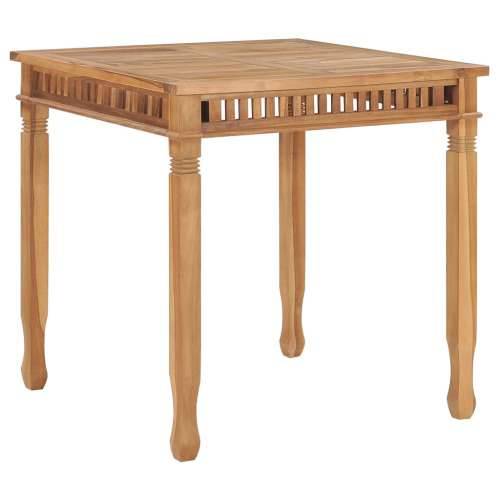 Vrtni stol - Blagovaonski stol 80 x 80 x 80 cm od masivne tikovine - 1 80 cm Cijena