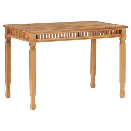 Vrtni stol - Blagovaonski stol 110 x 65 x 80 cm od masivne tikovine - 1 120 cm Cijena