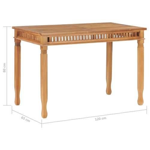 Vrtni stol - Blagovaonski stol 110 x 65 x 80 cm od masivne tikovine - 1 120 cm Cijena