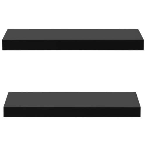 Plutajuće zidne police 2 kom crne 40 x 20 x 3,8 cm - 40 x 20 x 3.8 cm 2 1 Cijena
