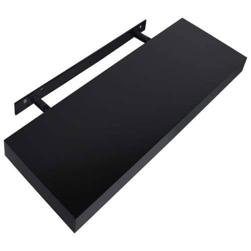 Plutajuće zidne police 2 kom crne 40 x 20 x 3,8 cm - 40 x 20 x 3.8 cm 2 1 Cijena